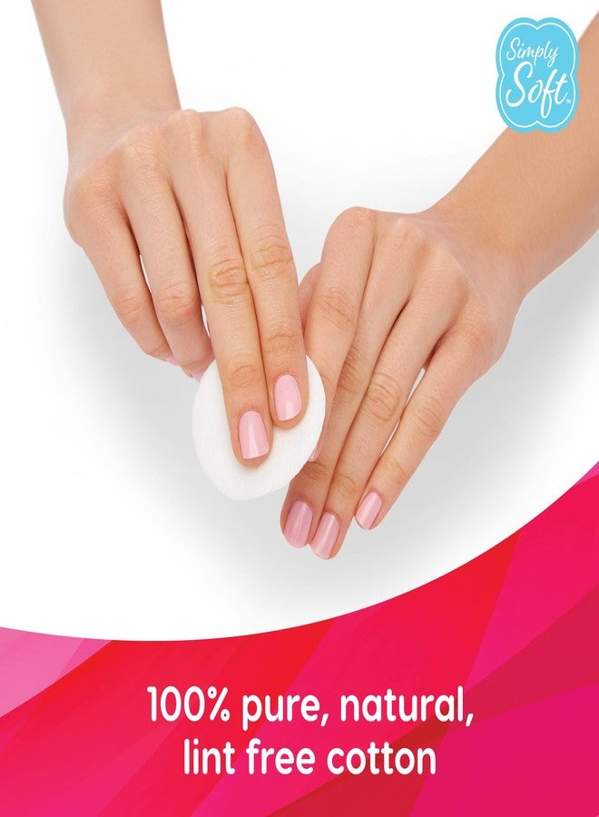 Medline Simply Soft Aloe Infused Premium Cotton Rounds, 80 count (Pack of 6), Hydrating Aloe Vera, 100% Pure cotton, absorbent cotton pads, Moisturizes and soothes sensitive skin, Hypoallergenic - Image 4