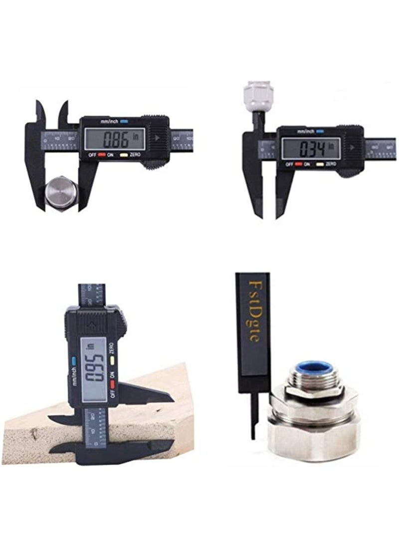 MIRFA - Digital Caliper 0-6 Inch Calipers Measuring Tool  Electronic Micrometer Caliper with Large LCD Screen Auto-off Feature Inch and Millimeter Conversion - Image 1