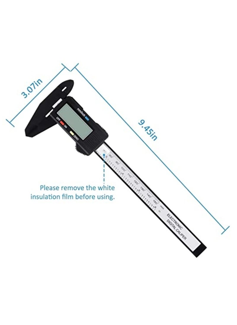 MIRFA - Digital Caliper 0-6 Inch Calipers Measuring Tool  Electronic Micrometer Caliper with Large LCD Screen Auto-off Feature Inch and Millimeter Conversion - Image 1