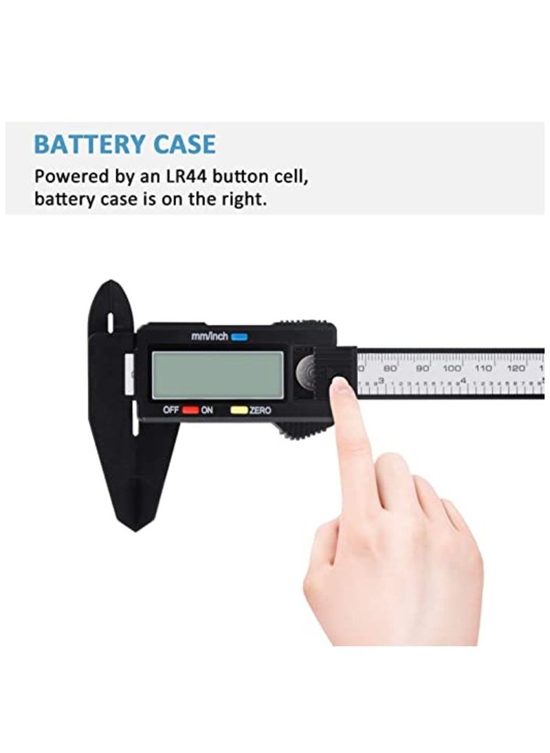 MIRFA - Digital Caliper 0-6 Inch Calipers Measuring Tool  Electronic Micrometer Caliper with Large LCD Screen Auto-off Feature Inch and Millimeter Conversion - Image 1