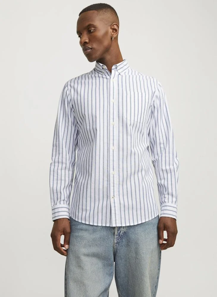 جاك اند جونز Jjeoxford Long Sleeve Button Down Shirt