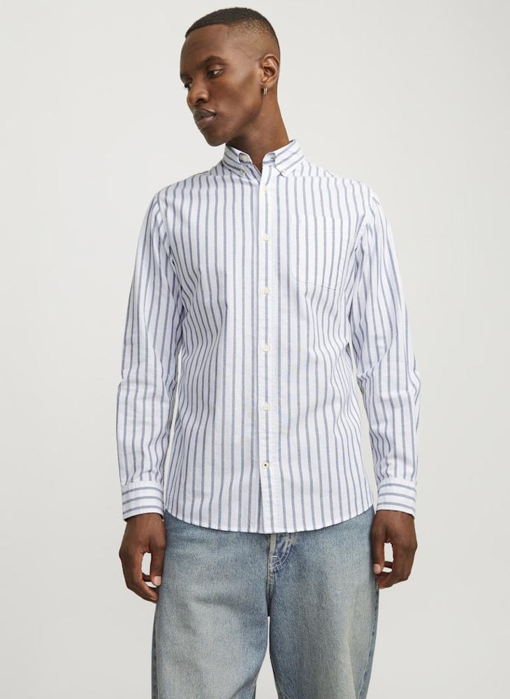 JACK & JONES Jjeoxford Long Sleeve Button Down Shirt - Image 1