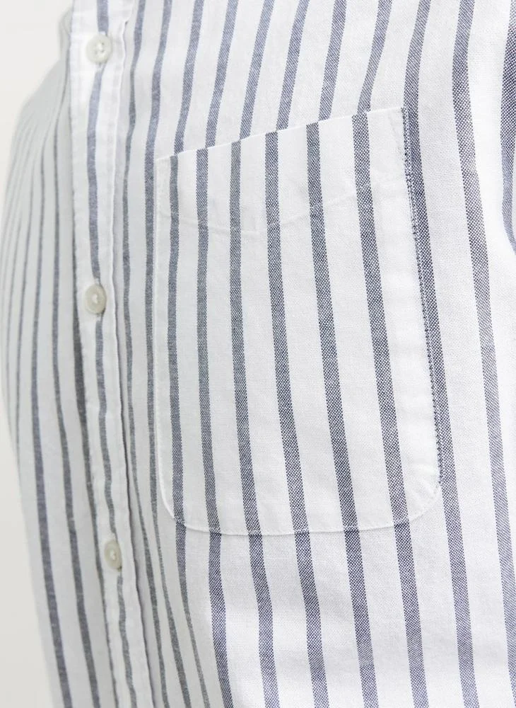 JACK & JONES  Stripe Long Sleeve Button Down Shirt for Men | Best Price UAE
