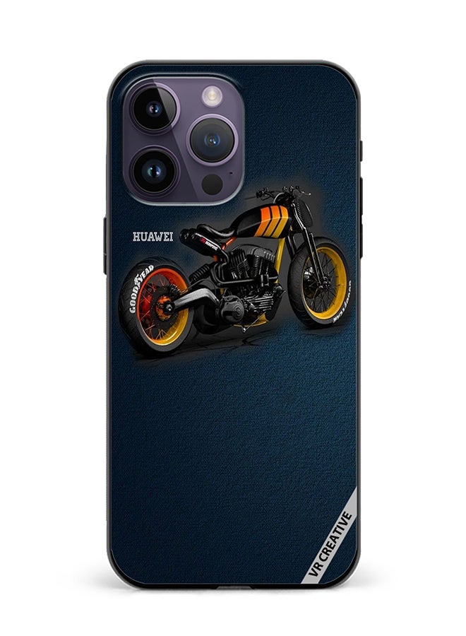 VR CREATIVE Protective Case Cover For Apple iPhone 16 Pro Bike Design Multicolour - Image 1