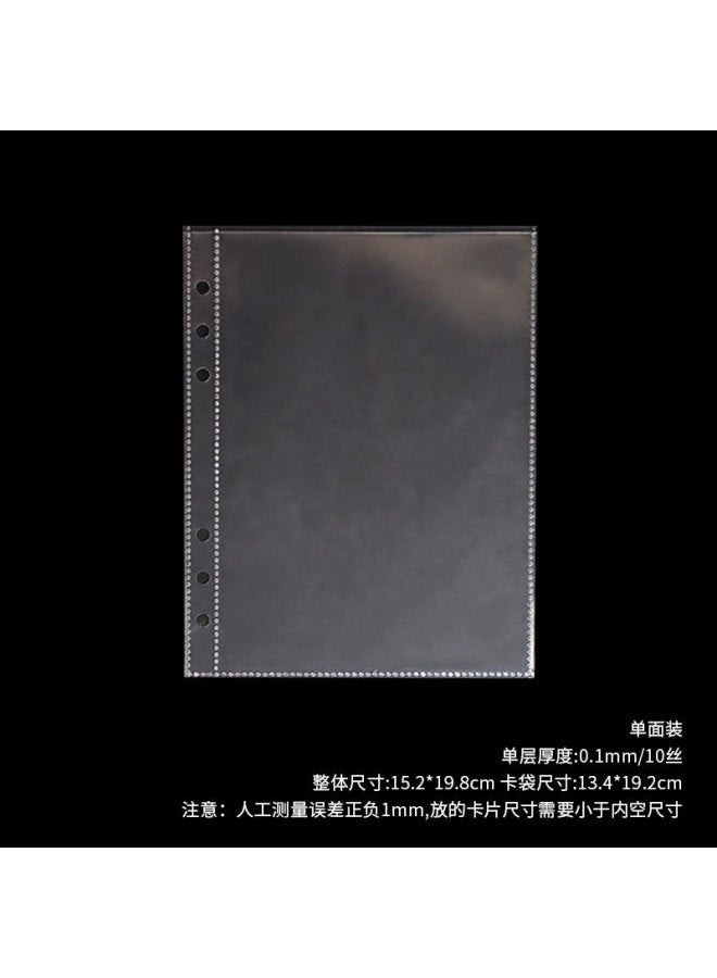 Unity Spot A5 Plastic Pp Display Book Transparent Game Card Inner Page Bag Photo Album Inner Page Certificate Stationery Book Can Be - Image 1