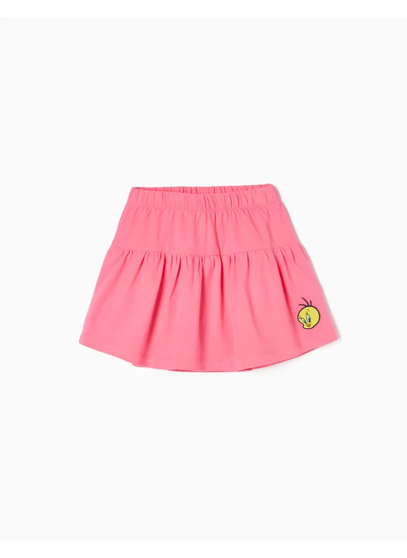 Zippy Cotton Skort for Girls 'Tweety', Pink