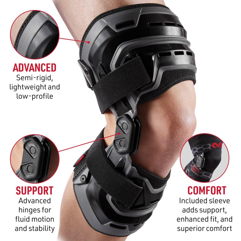 McDavid Knee Brace, Heavy Duty Hinged Knee Braces for Knee Pain, Instabilities, Ligament, ACL, MCL, PCL, Meniscus Injury, Pain Relief, Recovery, Preventive Hyperextension, Left or Right Side - Image 2