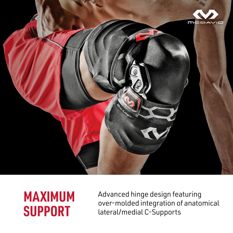 McDavid Knee Brace, Heavy Duty Hinged Knee Braces for Knee Pain, Instabilities, Ligament, ACL, MCL, PCL, Meniscus Injury, Pain Relief, Recovery, Preventive Hyperextension, Left or Right Side - Image 3