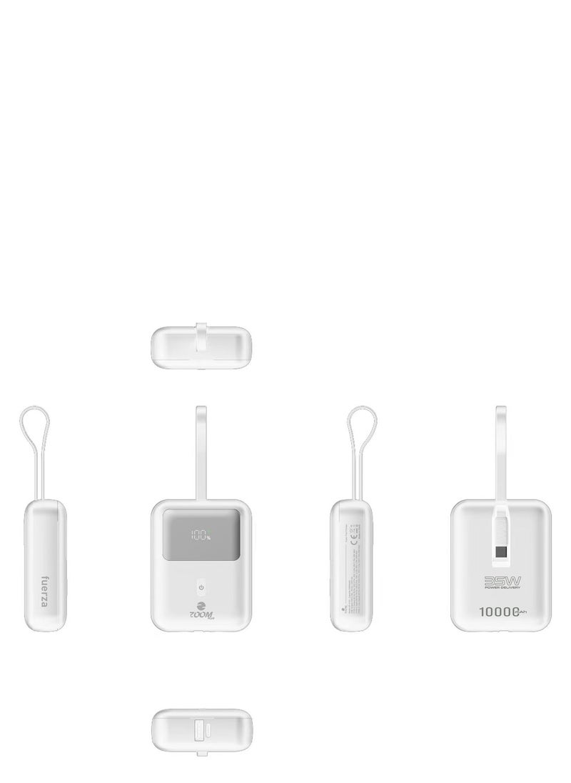Zoom Plus - ZPC101 10000mAh 35W Ultra Fast Charging Power Bank 1 Input 1 Output External Battery Pack - Image 1