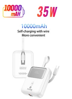 ZPC101 10000mAh 35W Ultra Fast Charging Power Bank 1 Input 1 Output External Battery Pack