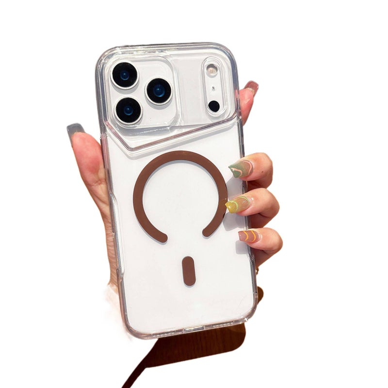 غطاء MagSafe بAcrylic لـ iPhone 14 / 14 Plus / 14 Pro / 14 Pro Max مع حماية من السقوط ومغناطيس قوي مع مقاوم للصدمات مع مقاوم للخدش باللون Gold مغناطيسي من الأكريليك - Veloris - Image 1