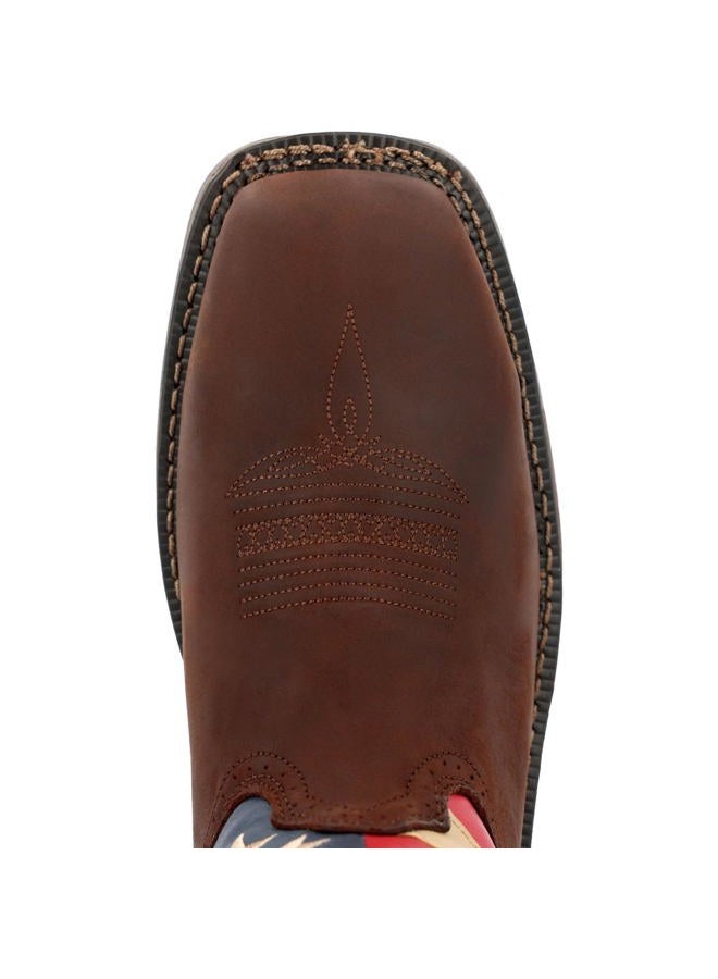 Durango Men's DB020 Western Boot, dark brown/union flag, 8 M US - Image 2