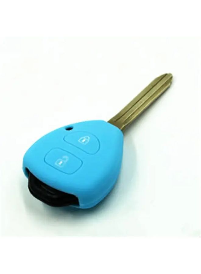 Red Silicone Car Key Case Cover Protector For Toyota Models - Image 5