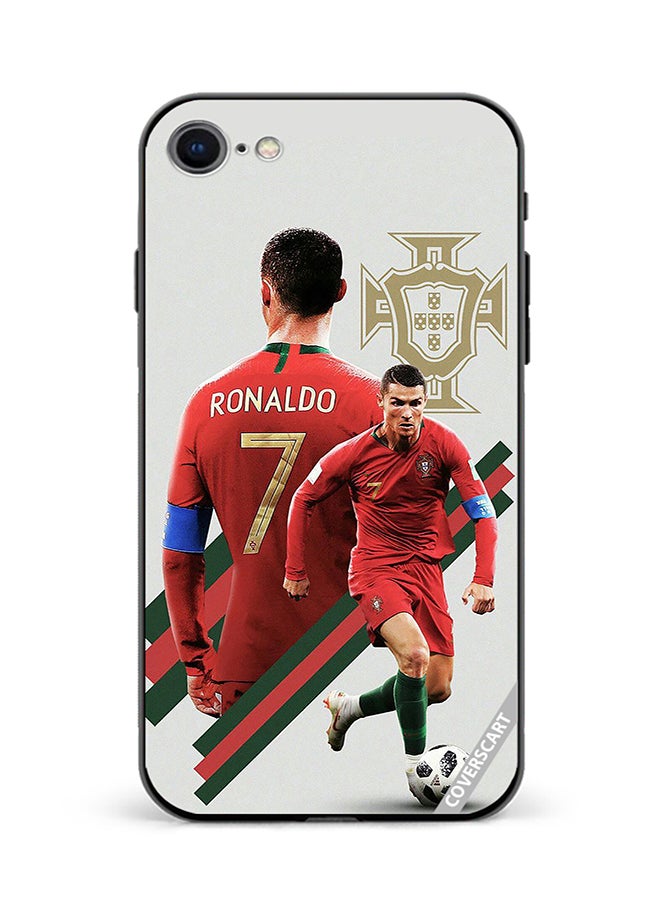 Protective Case Cover For Apple iPhone SE 2022 Ronaldo Design Multicolour