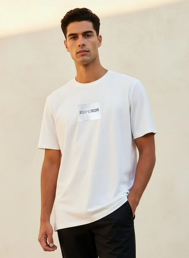 Emperor Emperor Regular Fit Crew Neck Short Sleeve T-shirt