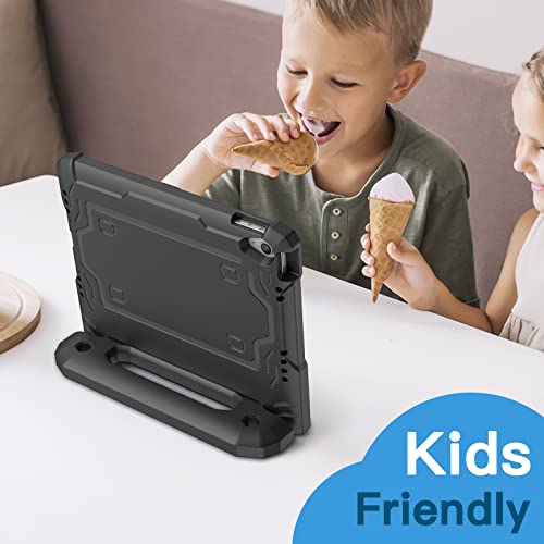 JETech Kids Case for iPad (A16) 11th/10th Generation (2025/2022) with Built-in Screen Protector, Shockproof Full-Body Handle Stand Tablet Protective Cover (Black) - Image 5