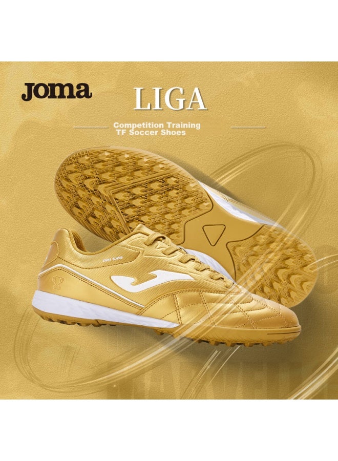 Joma أحذية كرة القدم مع مسامير مصبوبة للرجال والنساء والبالغين والشباب، أحذية تدريب كرة القدم الاحترافية المقاومة للانزلاق، خضراء فاتحة، مقاس 45 - Image 4