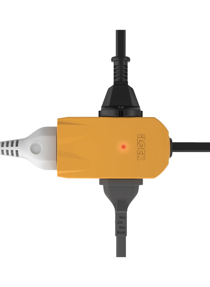 iLOCK Mini Power Strip - 3 Outlets (3 m, yellow) - Image 3