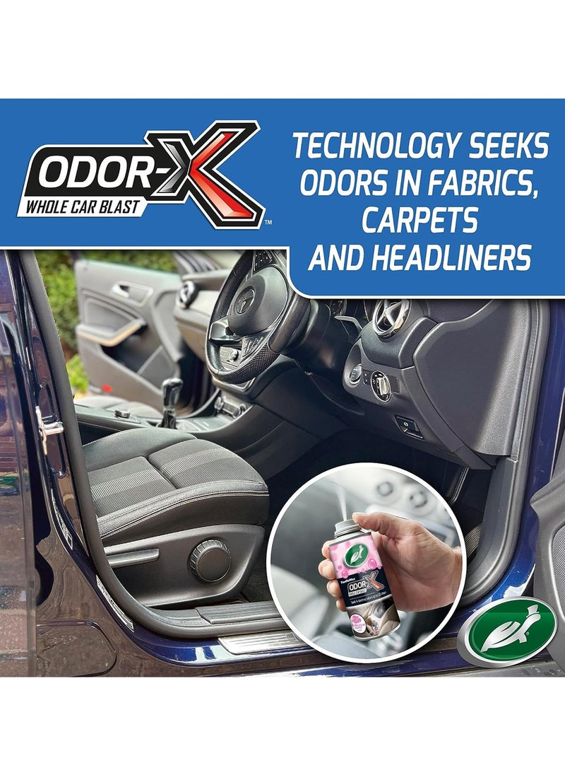 TURTLE Odor X Whole Car Blast Car Odor Remover Seek & Destroy Odors Upto 30 Days 100ml Bubble Gum Burst Scent  - Image 4