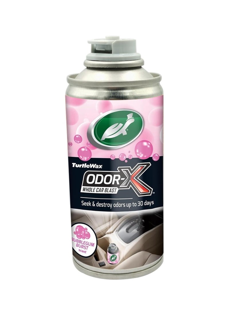 TURTLE Odor X Whole Car Blast Car Odor Remover Seek & Destroy Odors Upto 30 Days 100ml Bubble Gum Burst Scent  - Image 2
