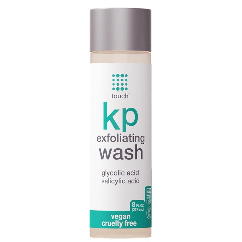 TOUCH Keratosis Pilaris Exfoliating Body Wash Cleanser - KP Body Wash with 15% Glycolic Acid, Aloe Vera, & Hyaluronic Acid - 8 Ounce - Image 1