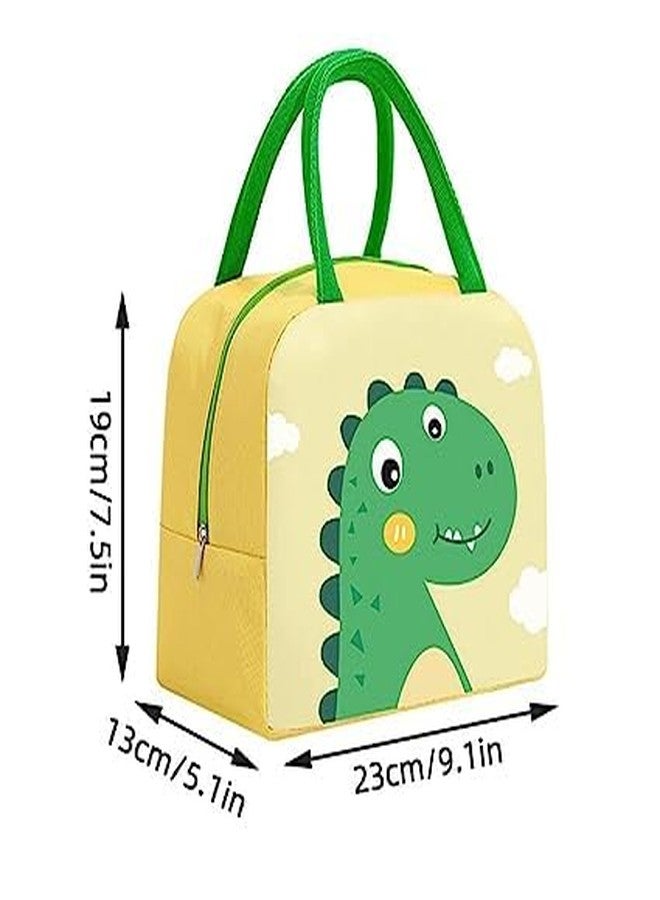 KARDIFF Lunch Box Thermal Insulated Lunch Box Meal Prep Containers Portable Lunch Bags Water Resistant Oxford Cloth Cartoon Colors Insulated Bag (Dinosaur), 6 Litre - Image 4