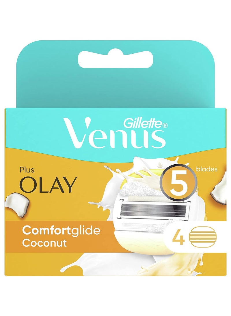 Gillette Gillette Venus & Olay women's razor blade refills, 4 count  - Image 1
