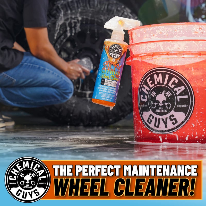 Chemical Guys CLD1051602 Sticky Gel Citrus Wheel Cleaner Gel, (Safe For All Wheel Types) Works on Cars, Trucks, SUVs, Motorcycles, RVs & More, 16 fl oz (2 Pack) - Image 4