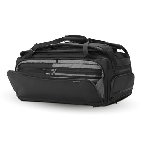 NOMATIC 40L Travel Bag- Convertible Duffel/Backpack, Carry-on Size for Airplane Travel, Everyday Use Laptop Bag, TSA Compliant Black Backpack - Image 3