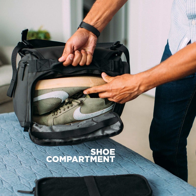 NOMATIC 40L Travel Bag- Convertible Duffel/Backpack, Carry-on Size for Airplane Travel, Everyday Use Laptop Bag, TSA Compliant Black Backpack - Image 5