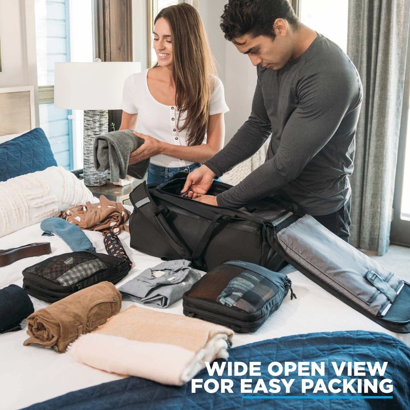 NOMATIC 40L Travel Bag- Convertible Duffel/Backpack, Carry-on Size for Airplane Travel, Everyday Use Laptop Bag, TSA Compliant Black Backpack - Image 4