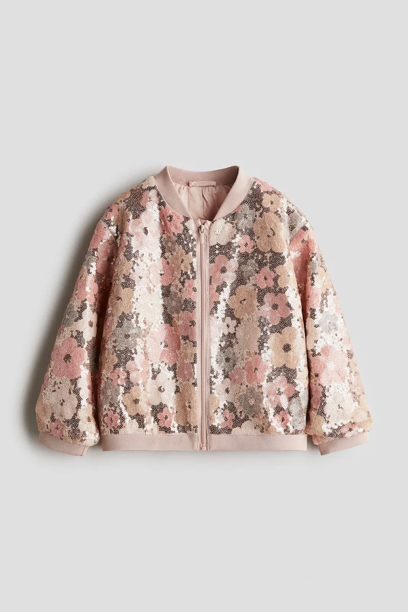 H&M Sequined bomber jacket