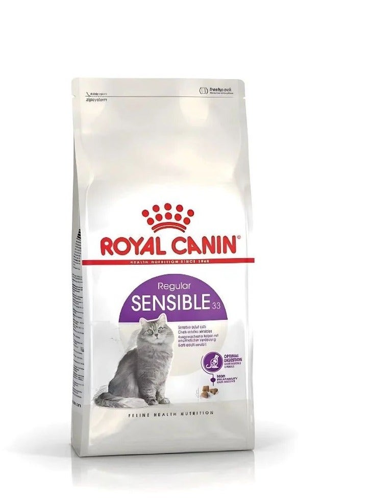 رويال كانين طعام جاف رجولار سينسيبل 33 للتغذية الصحية للقطط العادية الحساسة 4كيلوجرام - Image 2