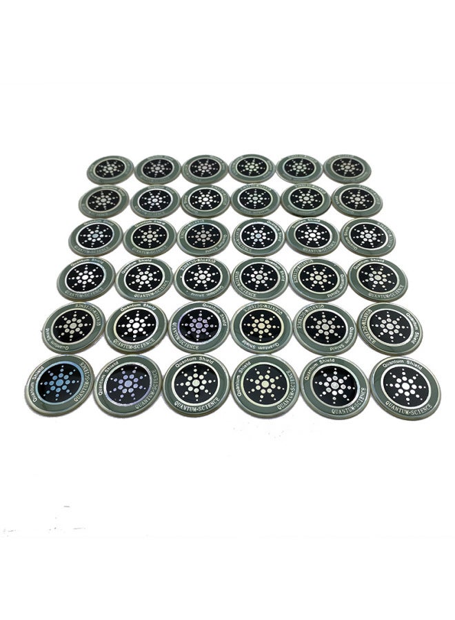 Generic Round Epoxy Mobile Phone Stickers Gold Silver Mobile Phone Shield Large Quantity Welcome To Order Opp Bags-Color:Silver  - Image 4