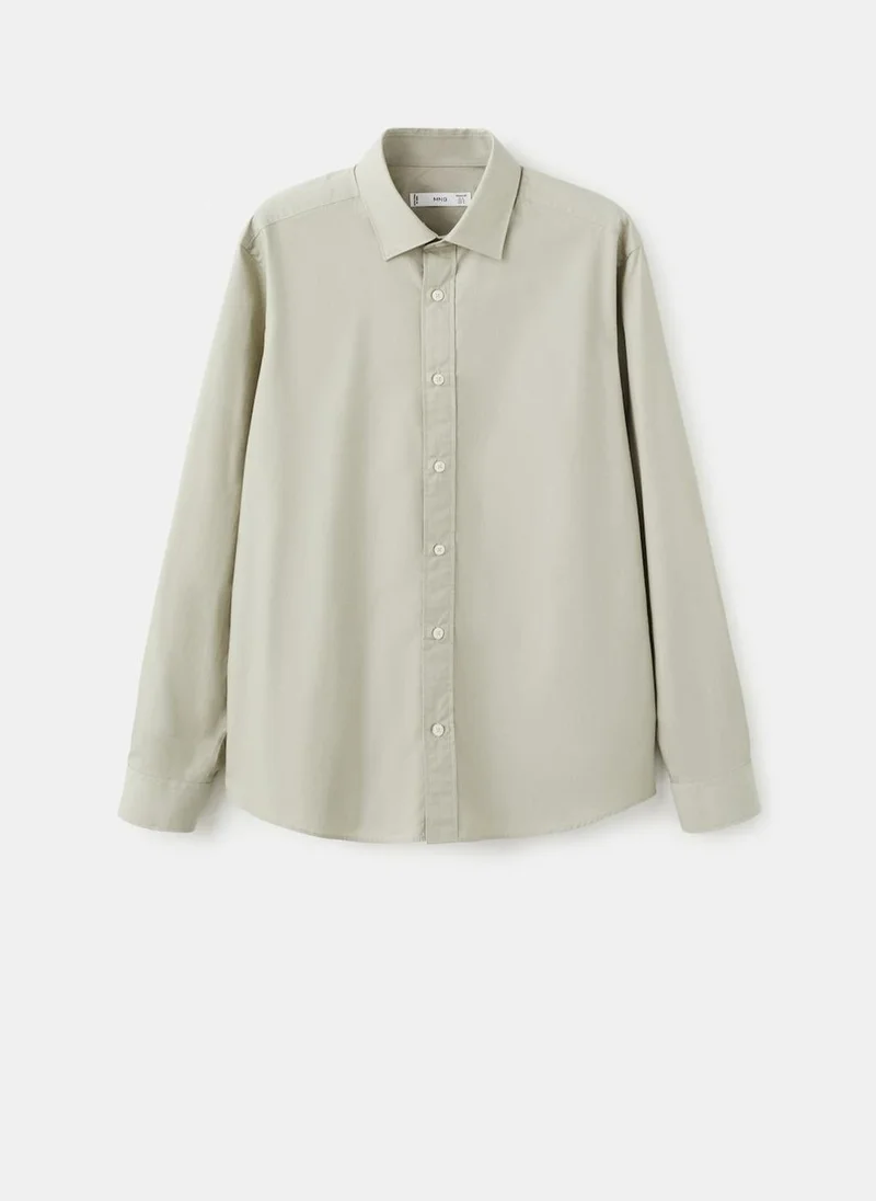Mango Man  Regular-fit 100% cotton shirt for Men | Best Price UAE