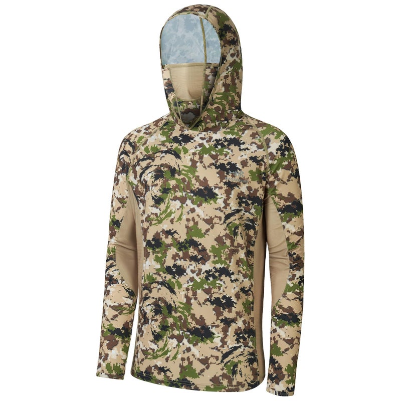 BASSDASH UPF 50 Mens Hunting Shirts with Mask Long Sleeve Camo Fishing Hoodie - Image 2