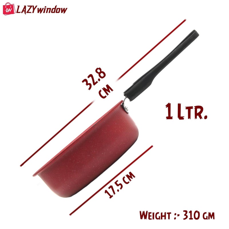 LAZYwindow Nonstick Baby Sauce Pan/Frying Pan 17cm Dia Pack of 2 - Image 4