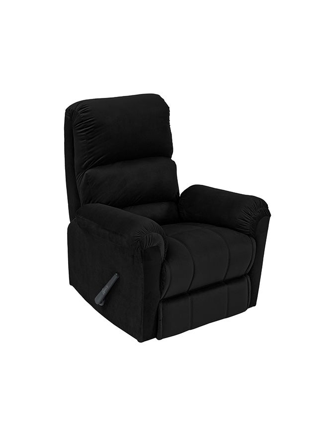 BACK COMFORT ChillSeat | Velvet Recliner Chair - Black - 82×83×105 cm - Image 3