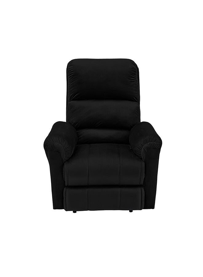 BACK COMFORT ChillSeat | Velvet Recliner Chair - Black - 82×83×105 cm - Image 4