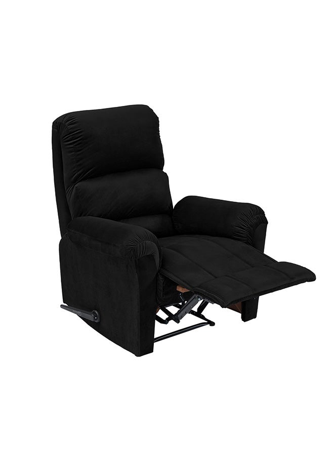 BACK COMFORT ChillSeat | Velvet Recliner Chair - Black - 82×83×105 cm - Image 2