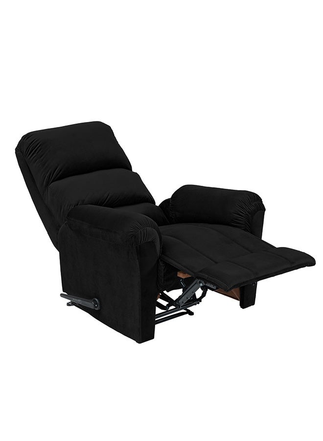 BACK COMFORT ChillSeat | Velvet Recliner Chair - Black - 82×83×105 cm - Image 5