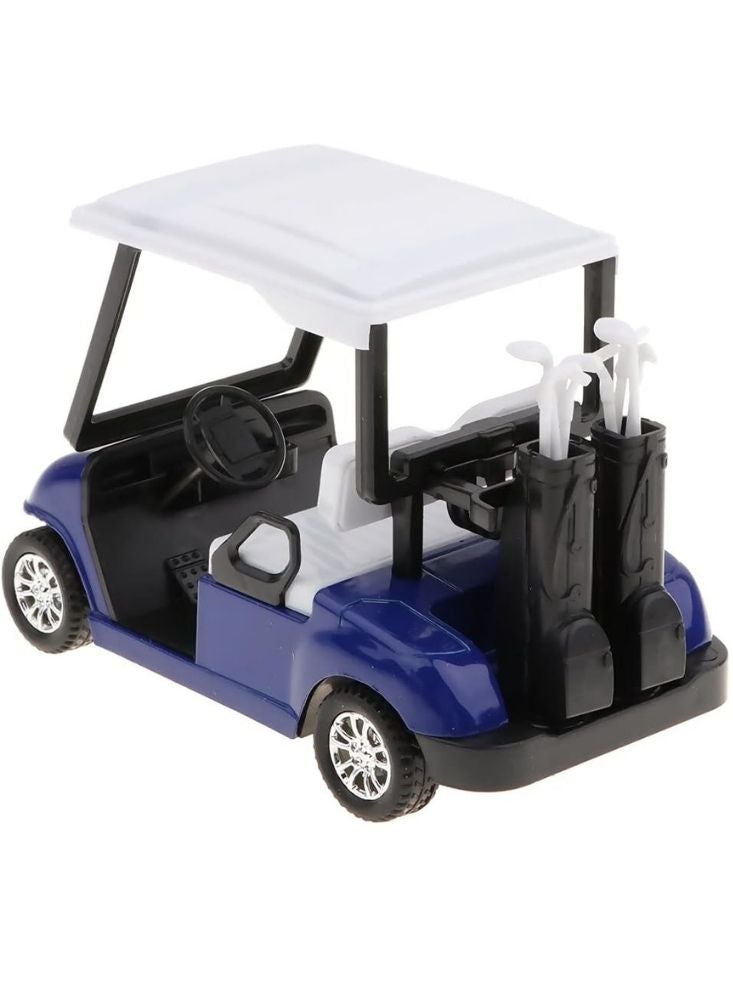 Premium Blue Golf Cart Mini Toy – Die-Cast Model Vehicle with Dual Golf Bags and Detailed Interior - Image 1