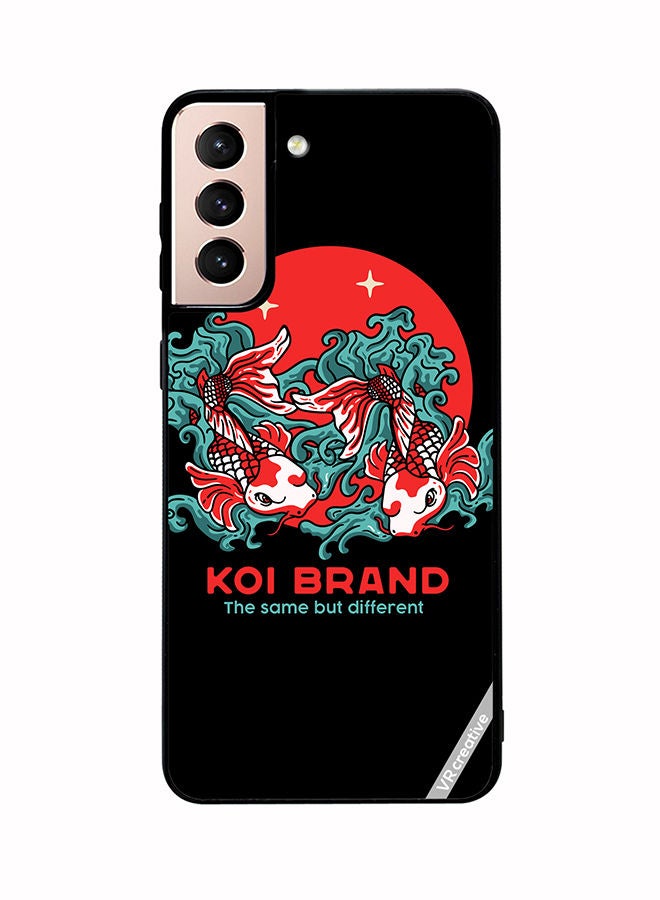 VR CREATIVE Protective Case Cover For Samsung Galaxy S21 Plus 5G Koi Twin Design Multicolour - Image 1
