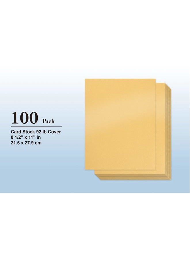 Bubbley Gold Shimmer Paper - 100-Pack Metallic Cardstock Paper, 92 lb Cover, Double Sided, Printer Friendly - Perfect for Weddings, Birthdays, Craft Use, Letter Size Sheets, 8.5 x 11 Inches - Image 4