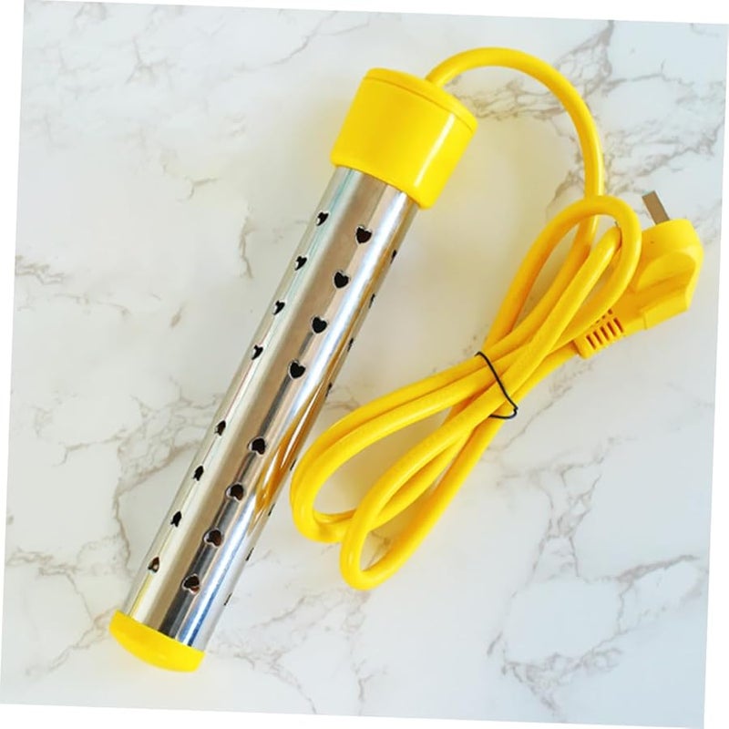 سخان مياه غاطس من الفولاذ المقاوم للصدأ 1500 واط، كهربائي محمول مع إيقاف تلقائي لاستخدامه في التخييم والاستحمام والمكتب - Image 3