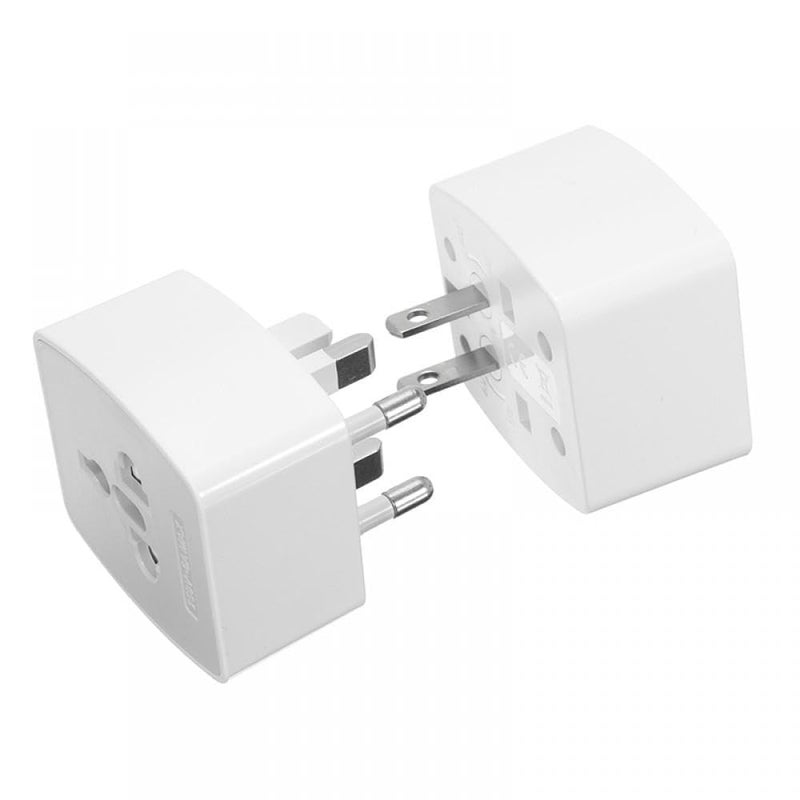 MANGO International Travel Adapter Plug  MultiCountry Power Converter for Worldwide Use USUKEUAU Compact  Portable White