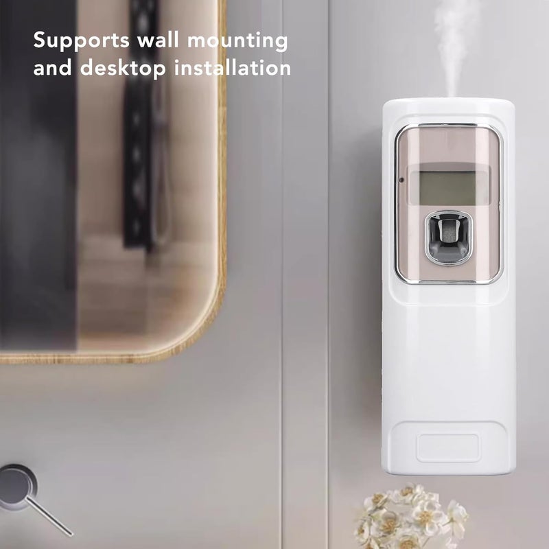دبوفير موزع رذاذ معطر هواء تلقائي، ناشر محمول، آلة عطر تلقائية مثبتة على الحائط وواقفة، رذاذ معطر هواء تلقائي، للمنزل وغرفة النوم والفندق - Image 3