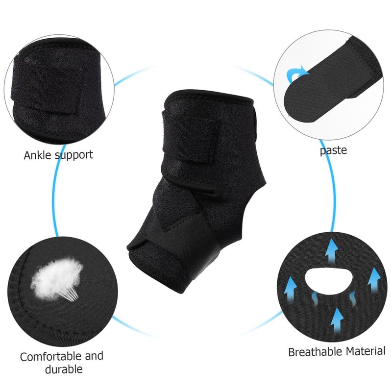 SAFIGLE قطعتان دعامة الكاحل قابلة للتعديل جبيرة ضاغطة للوقاية من الإصابات - Image 4