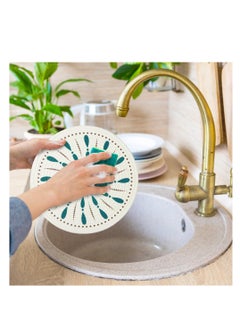 Excefore 4 Pack Round Placemats, Heat Resistant Non Slip Woven Table Mats, Cotton Rope Woven Place Mats, Suitable for Home Party Wedding Restaurant (30cm  - Image 4