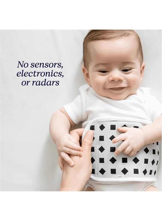 Nanit Breathing Wear Band, Powder Blue - 100% Cotton, Works with Nanit Pro Baby Monitor to Track Breathing Motion Sensor-Free, Fits Toddlers from 25-30 lbs. - Image 2